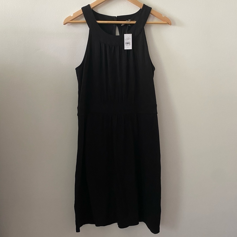 Loft Halter neck Black Dress